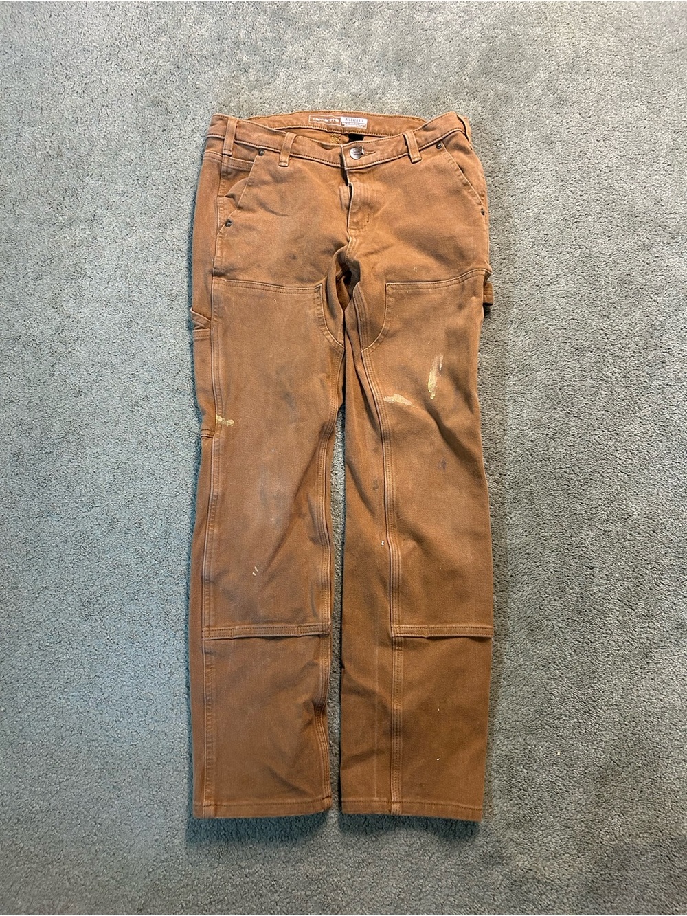 Vintage Carhartt Double Knees Carpenter Pants Women’s Relaxed Fit Size 6 Brown